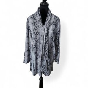 MTS Gray Snake Print Women's Blazer